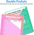 Forvencer 8 Pack Dividers with Pockets, 8 Tab Dividers for 3 Ring Binder, Premium Quality