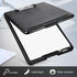 Geyee 8 Pcs Clipboards with Storage, Letter Size Foldable Nursing Clipboard with Pen Holder, Low Profile Clip Board