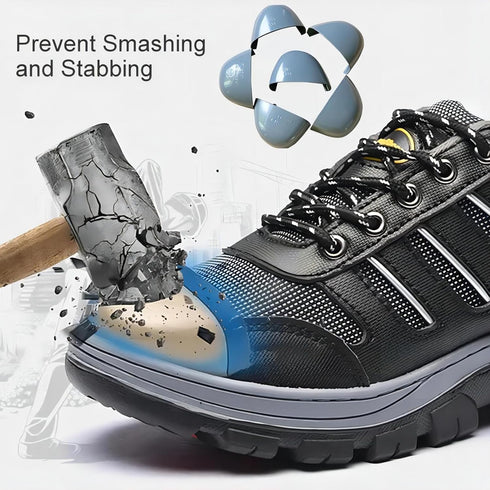 Steel Toe Guards for Work Shoes, 1 Pair Safety Toe Caps for Men and Women with Protective Safety Mask