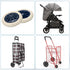 6.3 Inch 2 MECCANIXITY Dia Shopping Cart Wheels Replacement Pcs Heavy Rubber Foaming Trolley Wheel Repair for Grocery
