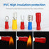 Wire Connectors, Electrical Butt Terminals Ring Fork Spade Connector Kit, 1400PCS for Marine Automotive