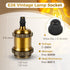 E26 600 4 Packs DiCUNO Vintage Lamp Socket, Edison Pendant Light Socket Replacement, Antique Retro Hanging Lamp Holder