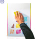 Table Top Magnetic White Board Easel for Kids, Dry Erase Drawing Board with 6 Markers and 1 Eraser Included