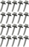 20 Pcs #10 x 1 Inch Metal Roofing Screws, Galvanized Hex Head Sheet Metal Roof Screw for Corrugated Roofing