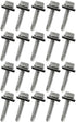 20 Pcs #10 x 1 Inch Metal Roofing Screws, Galvanized Hex Head Sheet Metal Roof Screw for Corrugated Roofing