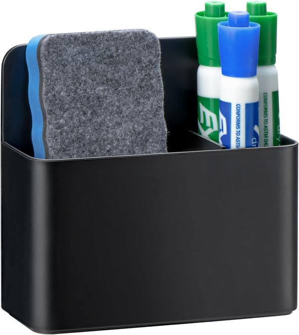 Simetufy Magnetic Dry Erase Marker Holder, Whiteboard Marker Holder, Magnetic Cup for Dry Erase Board, 1 Pack, Black