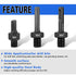 SALI 2PCS Core Drill Bit Adapter, 5/8"-11 Thread Male to 3/8" SDS Plus Shank for Diamond Hole Saw