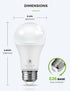 LOHAS Dusk to Dawn Sensor Light Bulbs, A19 12W (100 Watt Equivalent), LED Bright Porch Lighting, Daylight White 5000K,