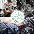 XINGYHENG 270Pcs 18 Sizes Rubber O-Ring Gasket Sealing Ring Repair Box, Washer Seal Assortment Set for Plumbing