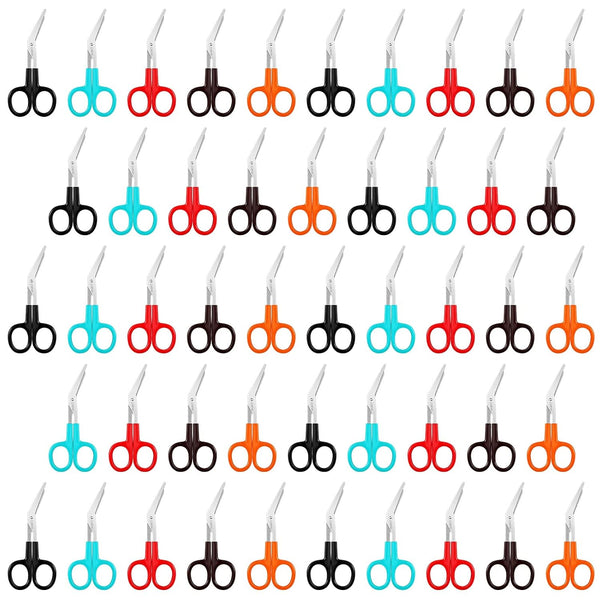 Tarpop 48 Pcs Gauze Scissors for Nurses Medical Small Bandage Scissors Bulk Heavy
