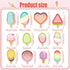 Yinder 24 Pads Cute Kawaii Sticky Notes, Cartoon Sticky Note Pads for Office Home Students, Fun Self Stick Memo Pad