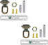 ECUDIS Light Fixture Cross Bar Kit, 1/4 IP Center Lamp Screw Collar Canopy