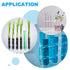 PATIKIL 18 Holes Tube Rack, 2Pcs Clear Acrylic Tube Holder Stand for Less Than 16mm Dia Tube