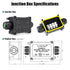 Junction Box Outdoor Waterproof Electrical Box, 2 Way Plug Line Plastic External Junction Box, M25 Waterproof Electrical Box, Electric Power Cord Boxes Suitable for Outdoor Lights, Landscape Lighting