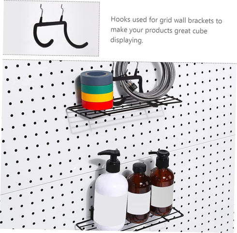 4pcs GANAZONO Heavy Duty Pegboard Hooks for Drill Holders Pegboard Hangers for Efficient Tool Organization Garage