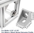 20 Sets 2020 Aluminum Extrusion T Slot Corner Bracket, 90 Degree Right Angle Connector with M5 Bolts and Nuts