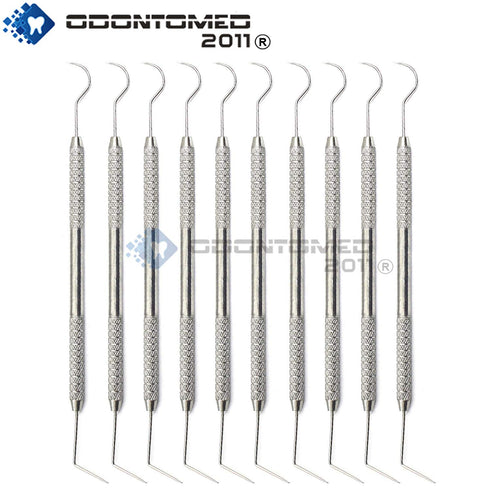 OdontoMed2011 10 PCS Explorer 6/23 Probe Dental Diagnostic PERIODONTAL Double Ended Stainless