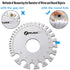 ZeeDix Standard Dual-Sided Round Wire Cable Sheet Gage - Stainless Steel Metal Wire Measurement Tool