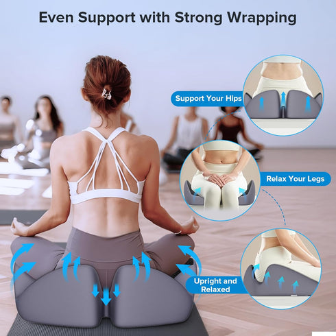 Sitting,2025 Seat Cushion for Relief Sciatica - Memory Foam Cushion for Office Chair, Hip & Coccyx Pain Relief for Long