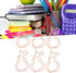 Pear Paper Clips, 100pcs Rose Gold Fruit Pear Paper Clips Bookmarks Cute Paper Clips Small Paperclips for Office School Paper Files Organizing by Cyrank