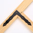 Xingwenhao 10pcs (100x100x15mm) Decorative Corner Brackets, Barn Door Sliding Door L-Shape Corner Brace Bracket, Rustic