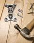 PNYZIK 10 PCS Removable Corner Brace Bracket, Zinc Alloy L Shape Support Connector Bracket with Stainless Steel Screws