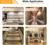 biteyued 12 Counter Pcs Under Cabinet Lights Magnetic stickysReplacement Magnetic Strips with Adhesive Backing
