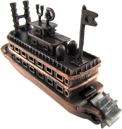 TG,LLC Treasure Gurus Bronze Metal Steamboat Paddle Boat Replica Die Cast Novelty Toy Pencil Sharpener