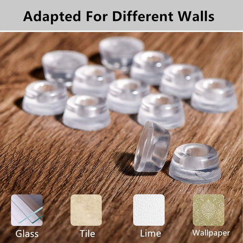 Wall Protectors from Door Knobs - 12PCS Door Knob Wall Protector, Door Stoppers for Wall