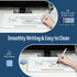 LOUKIN Glass Desktop Whiteboard, 15.3" x 5.6" with Dotted Surface, Includes 3 Markers and 1 Eraser