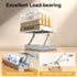 HUMANCOZY Counter, Book Stand with Storage, Book Holder for Reading Hands Free, Wooden Cookbook Stand for Kitchen