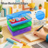 Plastic Translucent Pencil Box, Snap-Tight Lid Pencil Case for School and Office Supplies, 1 Pack, Standard Size
