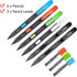 M&G 9 Pcs Mechanical Pencils Sets, 6 Mechanical Pencils, 3 Tubes of Lead Refills, 1.8mm 2B Black Pencil Sketching Drafting Pencil with Rectangular Lead and Eraser for Exam Office Classroom Drawing by M&G