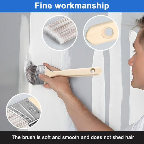 30PCS Pole-2 4 12",House Set Paint Roller Kit with Extension to FT,Wall Painting Supplies with Paint Edger Roller Brush