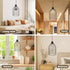 E26 Bulb), Black Decorative Birdcage Industrial Chandelier Modern Metal Cage Pendant Light Fixture, Base (No Assembly
