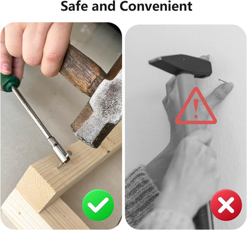 Magnetic Hammer Nail Holder for Finger Protection, Anti-Smashing Pliers for Finish Nails