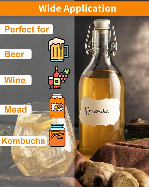 Triple Scale Hydrometer, Alcohol Hydrometer for Wine, Mead, Kombucha & Beer Brewing Supplies