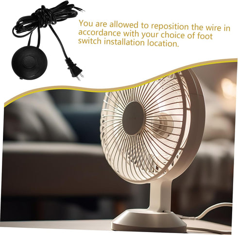 Angoily 11ft Foot Switch Power Cord for Table and Floor Lamps Inline On/Off Pedal Switch Compatible US Plug Lighting