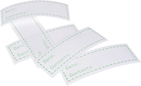 XGOOD 900 Pieces Removable Food Storage Labels, 3 Rolls (Red, Yellow, Green), 3x1in, Freezer & Refrigerator