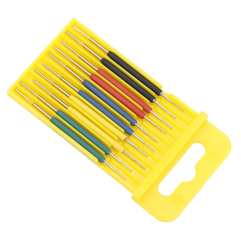 10Pcs Mini Grabber SMD IC Test Hook Clips Probes Kit for Logic Analyzer with Silicone Jumper Wires
