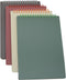 Yansanido 4 Pcs A5 Top Bound Spiral Notebook, 4 Color Thick Plastic Hardcover, 80 Sheets (160 Pages) College Ruled