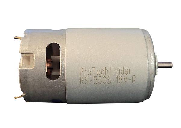 RS-550s 18v (12v - 20 Volts) DC Motor Round Shaft - High