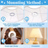 Lekgavd 6 E27 Pcs Lamp Shade Adapter Ring, Plastic Lampshade Reducing Rings Adapter, White Lamp Shade Reducer Ring