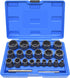 22 Pcs Bolt Nut Extractor Set, 1/2" and 3/8" Drive Wheel Lock