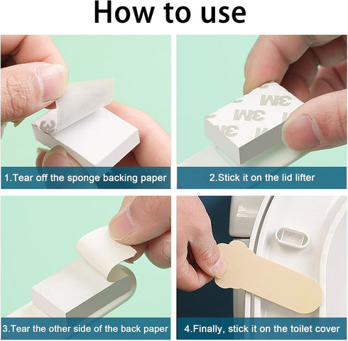 Fewile 2 Pack Toilet Seat Lifter,Toilet Lid Cover Lifter,Toilet Seat Handle Lifter,Toilet Lid Lifter,Toilet Accessories