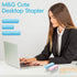 M&G Stapler Desktop Stapler, Small Cute Stapler, 1000 Staples, 20 Sheet Capacity, Portable for Office School Home (Blue)