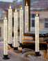 6 9.6" 6 Da by Flameless Window Candles with Remote Control & Timer, Surround String Lights, Battery Powered, Christmas
