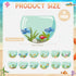 Perkoop 12 Pack Funny Sticky Notes, 3 x 3 Inch Adult Fishbowl Shaped Note Pads, Colorful Self Stick Note Pads for