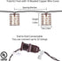 TWINKVILLA 10 Bulbs, Outdoor Patio String Lights Plug in with Incandescent Handwoven Beaded Copper Wire Style