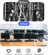 10 Packs Black Desk Grommet, 1 Inch Plastic Cable Wire Hole Cover for Office PC Desk Organizer